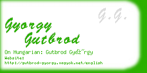 gyorgy gutbrod business card